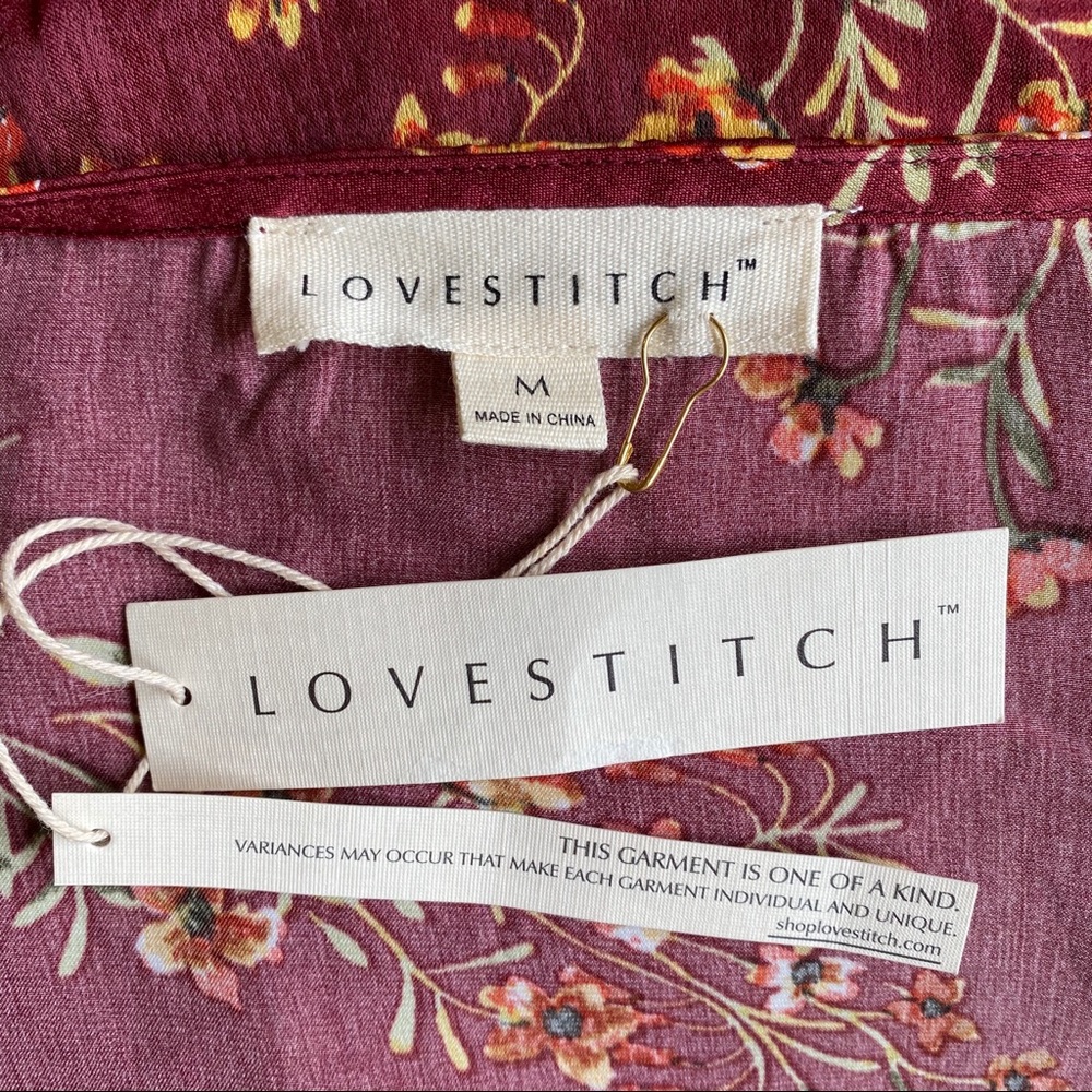 SOLD Lovestitch floral wrap dress women’s - Picture 9 of 9